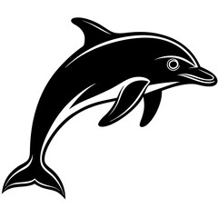 Dolphin silhouette Vector