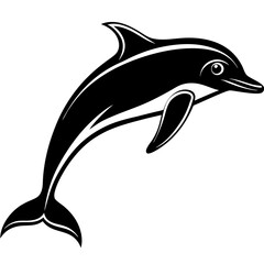 Dolphin silhouette Vector