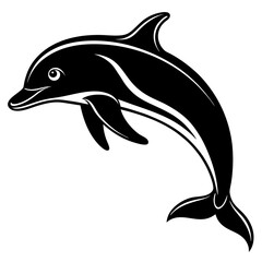 Dolphin silhouette Vector