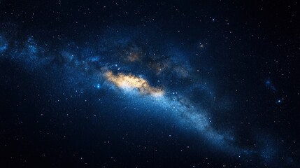 Fototapeta premium Clouds streak across the Milky Way , ai