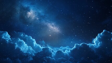 Clouds streak across the Milky Way , ai