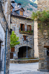 Benasque, old town streets, Huesca (Spain)