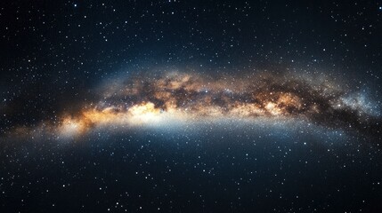 Fototapeta premium Clouds streak across the Milky Way , ai