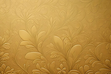 golden floral texture background