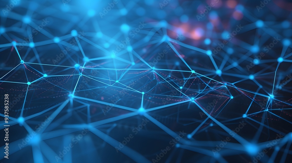 Aufkleber intricate geometric patterns and interconnected lines depicting the concept of a digital network ai 
