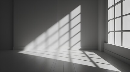 Obraz premium Intricate play of shadows and lights in a minimalistic style AI generated illustration