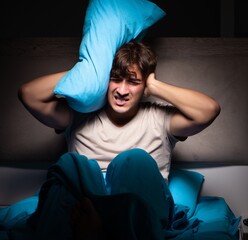 Man can not sleep due to noise neighbor