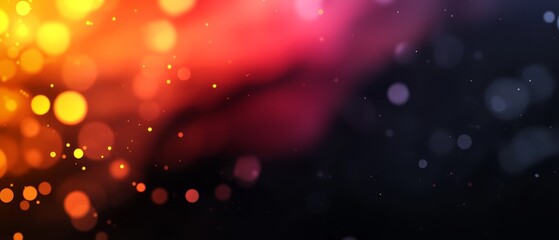 A blurred photograph showcases a multicolored backdrop, distinctly displaying the rainbow's hues