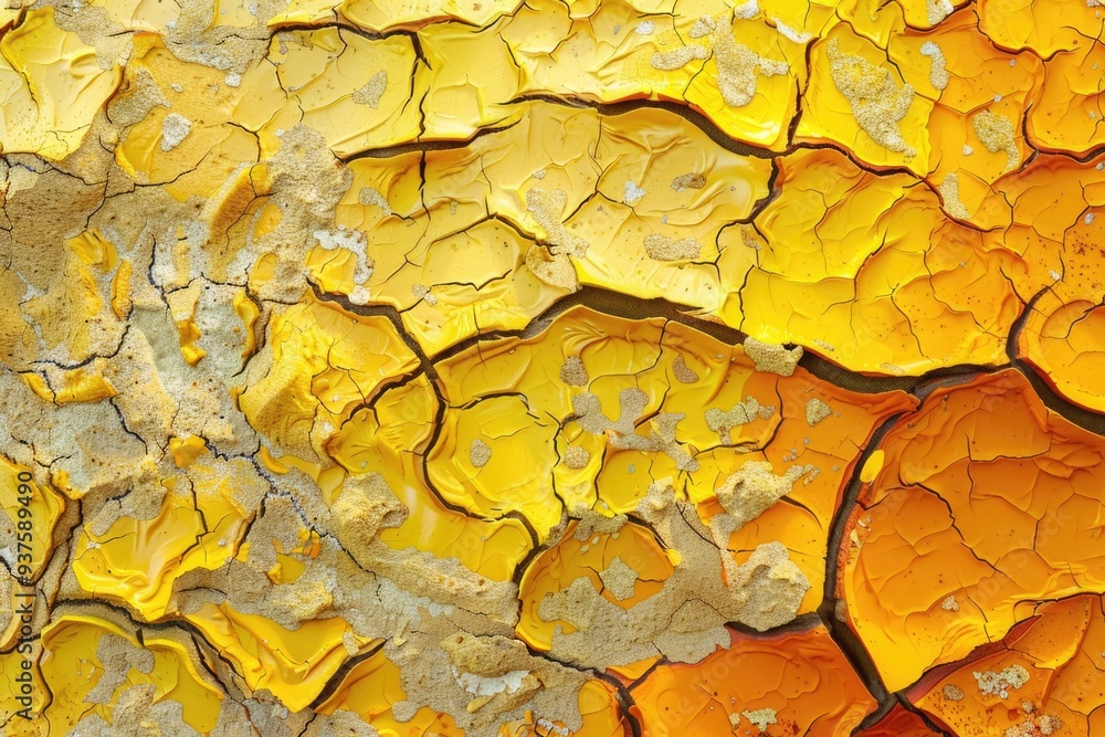 Aufkleber abstract dried soil textured background with colorful swirls and patterns.