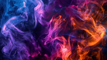 Fototapeta premium The Abstract Colorful Smoke
