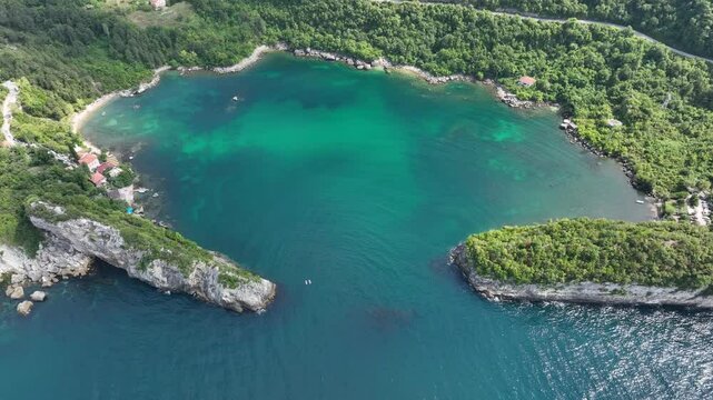 It's summer in the Gideros Bay. Black Sea coast of Turkey. Cide - Kastamonu - Turkey