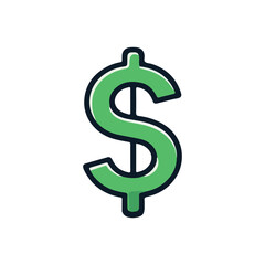 Dollar  note, sign, icon  currency dollar bill symbol vector eps 10.