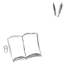 the book background.