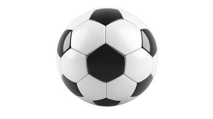 A classic black and white soccer ball suitable for various designs and themes related to sports and outdoor activities.