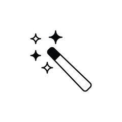Magic Tool icon design with white background stock illustration