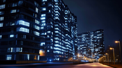 night view of the city