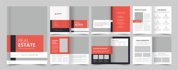 Real Estate Brochure Template, Real Estate Magazine, A4 Brochure