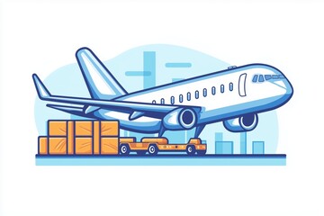 High-Resolution Stock Image of Airplane in Flight with Cargo Under Wings - Perfect for Aviation and Transport Projects