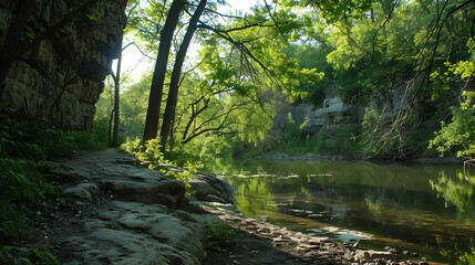 Obraz premium Minneopa State Park: Minneopa State Park located in Southwest Minnesota.