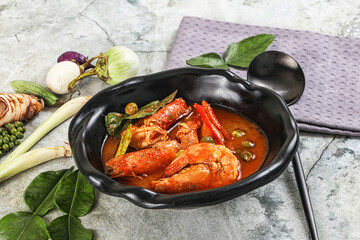 Thai Panang curry witn prawn