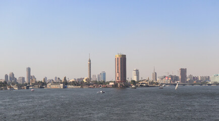 Fototapeta premium Panorama for Cairo city, the capital of Egypt