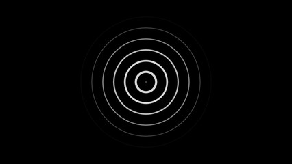 Simple radio waves concept illustration