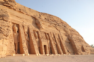 Nefertari temple at Abu Simbel in Aswan, Egypt