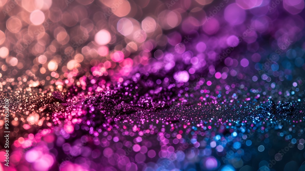 Aufkleber macro shot of eye shadow particles creating a visual illusion ai generated illustration