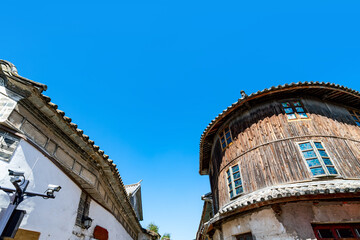 Obraz premium Traditional architecture of Xizhou Ancient Town in Dali, Yunnan, China.