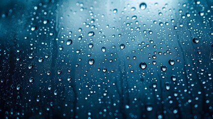 Minimalist background portrayal of macro lens raindrops AI generated illustration