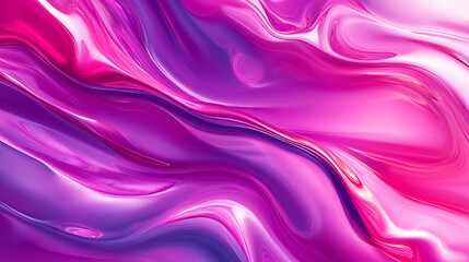 Obraz premium Digital pink background made of curved shapes. Illustration. Color inspiration. Wall decoration with design materials.