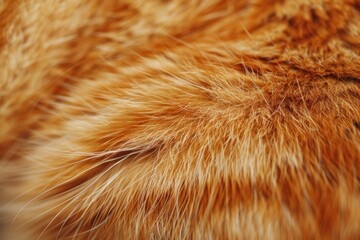 Fototapeta premium Close up of soft red fur.