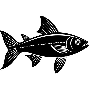 recommend clip art: grey mullet fish silhouette Vector SVG