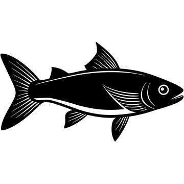 recommend clip art: grey mullet fish silhouette Vector SVG