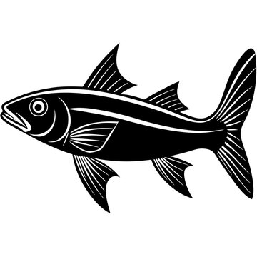 recommend clip art: grey mullet fish silhouette Vector SVG