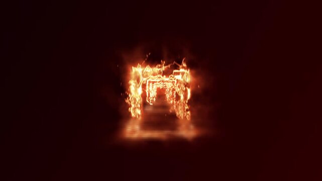 Fire Loop Motion Background Video
