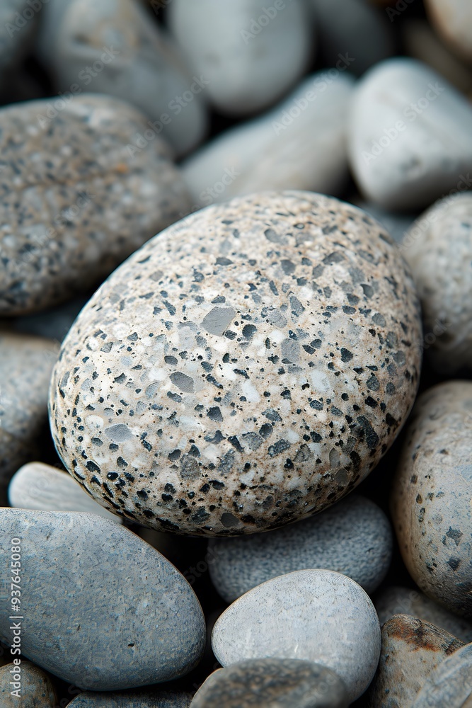 Aufkleber minimalist macro image of the surface of a pebble for an abstract background --style rawai generated