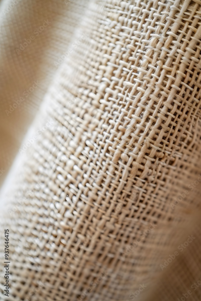 Poster minimalistic background showing macro focus on the details of a woven fabric ai generated illustrati