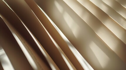 Obraz premium Minimalistic composition of a books pages under soft light AI generated illustration