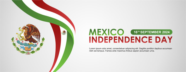 Happy Mexico independence day 16 september 2024 banner, vector illustration, poster, background, template. Viva la Vida Mexico 2024 Independence Day Means Long Live Mexico Independence Day 2024. 