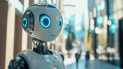Fototapeta premium Chatbot artificial intelligence intelligent robot technology AI.