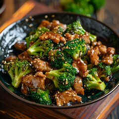 stir fried chicken with broccoli Chinese food 