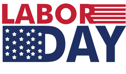 Labor Day Of America Lettering