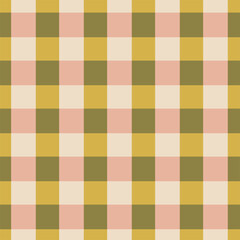 Checkered seamless pattern. Retro green and pink colours. Check duotone pattern.
