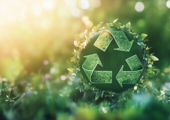 Ambiente. Riciclare. Sfondo per presentazioni.