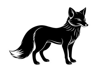 Red Fox silhouette vector illustration