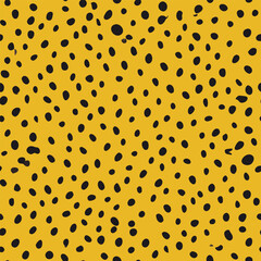 Leopard Skin Seamless Vector Background – Animal Print Pattern Illustration for Fashion, Fabric, Digital Art, Wild Style Decor, Safari Theme, and Graphic Design Projects