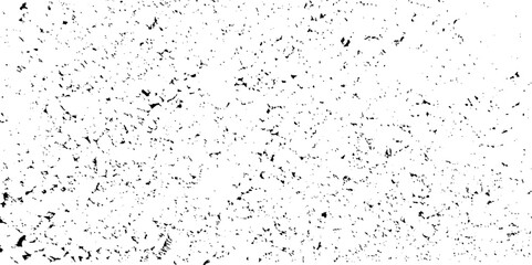 Grunge background black and white. Grainy noise scratches, dust texture. Abstract snow dust wall. Dirty old surface. Vector vintage pattern
