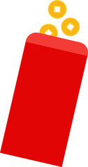 Isolated chinese red envelope bag vector.
Chinese hongbao vector,
Chinese new year red envelope vector,
Lucky money red envelope bag svg.
