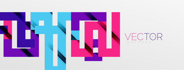 Color bend lines with shadow texture effect. Vector Illustration For Wallpaper, Banner, Background, Card, Book Illustration, landing page